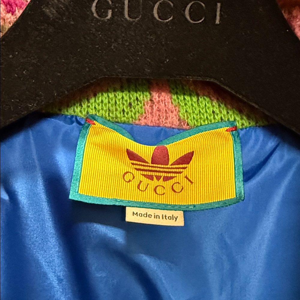 Gucci x adidas GG Trefoil wool bomber - Picture 6 of 7